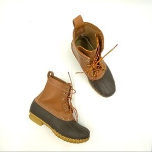 LL Bean Bean Boots Duck Toe Leather Classic